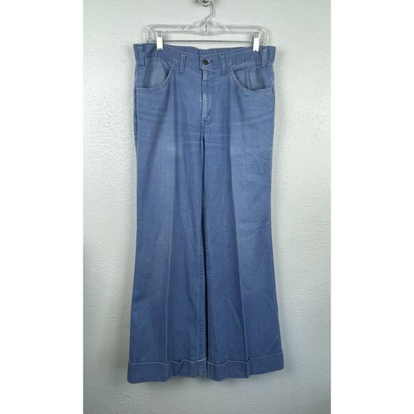 Vintage 1970'S Levi's STA-PREST slacks for men, size W28, zipper fly. unclear Khaki type brown Vintage Second Hand